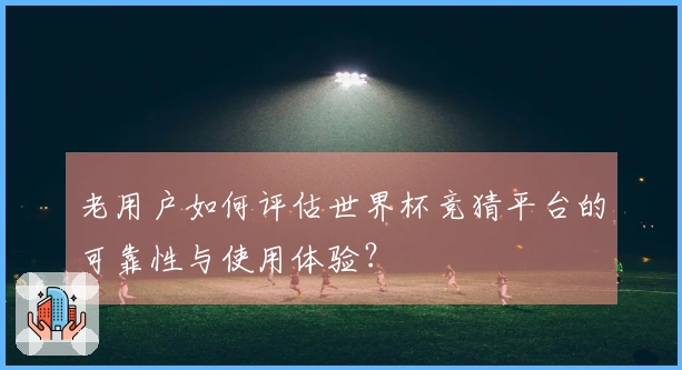 老用户如何评估世界杯竞猜平台的可靠性与使用体验？